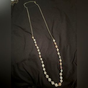 40” necklace with multicolored beads